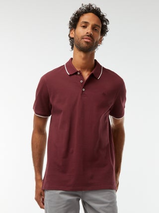 Polo en piqué  de coton