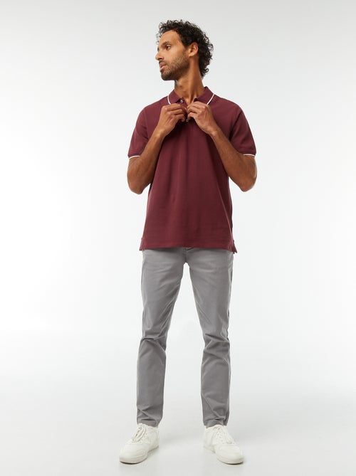 Polo en piqué  de coton - Kiabi
