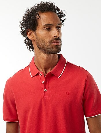 Polo en piqué de coton