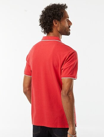 Polo en piqué de coton