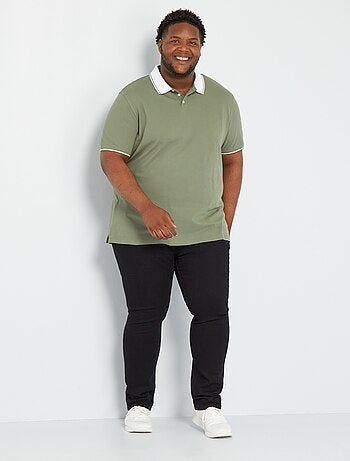 Polo en piqué de coton stretch - Kiabi