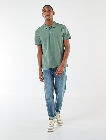 Polo en piqué de coton
