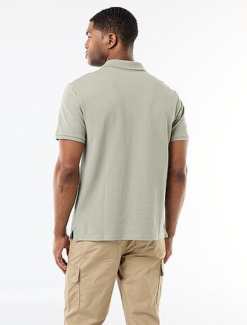 Polo en piqué de coton