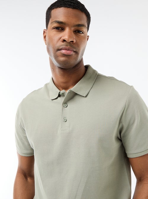 Polo en piqué de coton - Kiabi