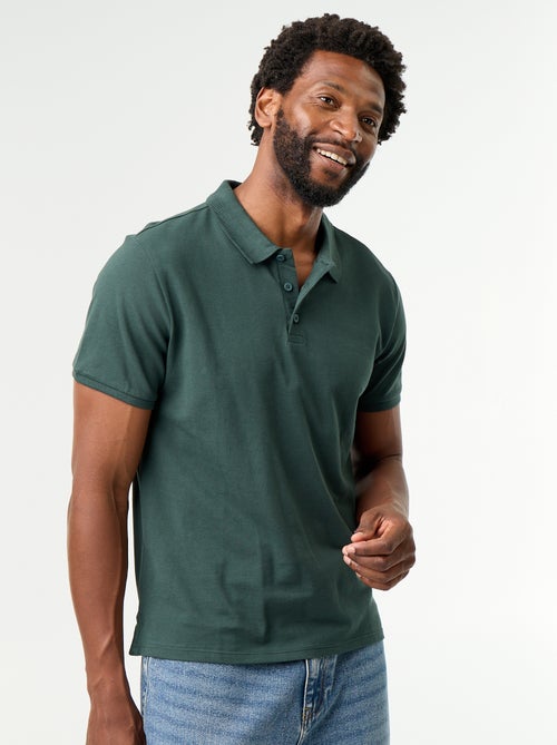 Polo en piqué de coton - Kiabi