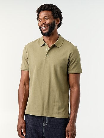 Polo à manches courtes homme en maille piquée uni