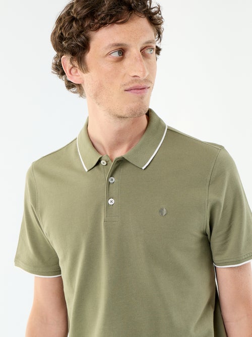 Polo en piqué de coton - Kiabi Polo en piqué de coton - Kiabi