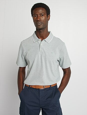 Polo en piqué de coton