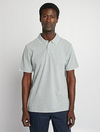 Polo en piqué de coton