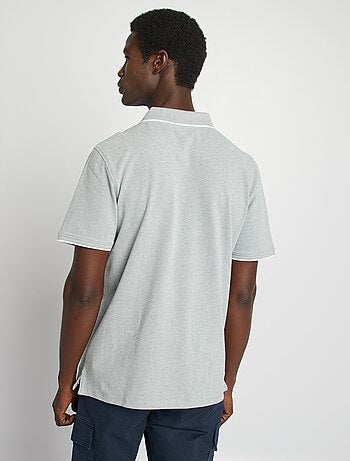 Polo en piqué de coton