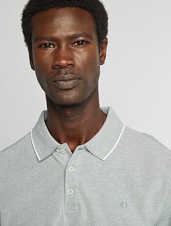 Polo en piqué de coton