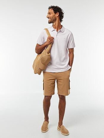 Polo en piqué de coton