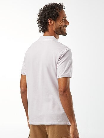 Polo en piqué de coton