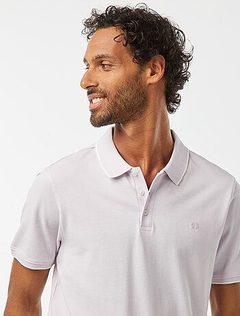 Polo en piqué de coton