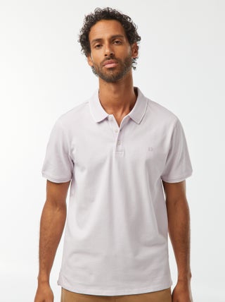 Polo en piqué  de coton