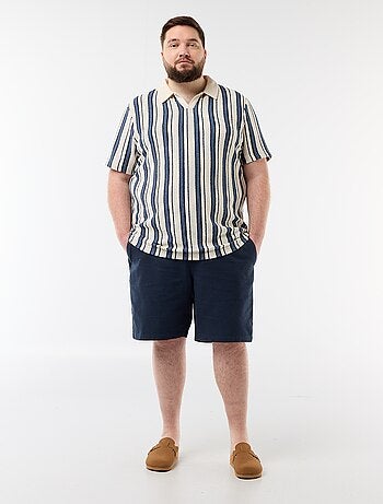 Polo en tricot manches courtes
