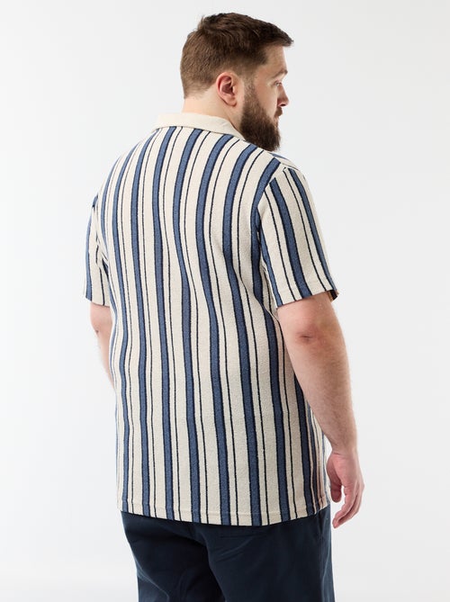 Polo en tricot manches courtes - Kiabi