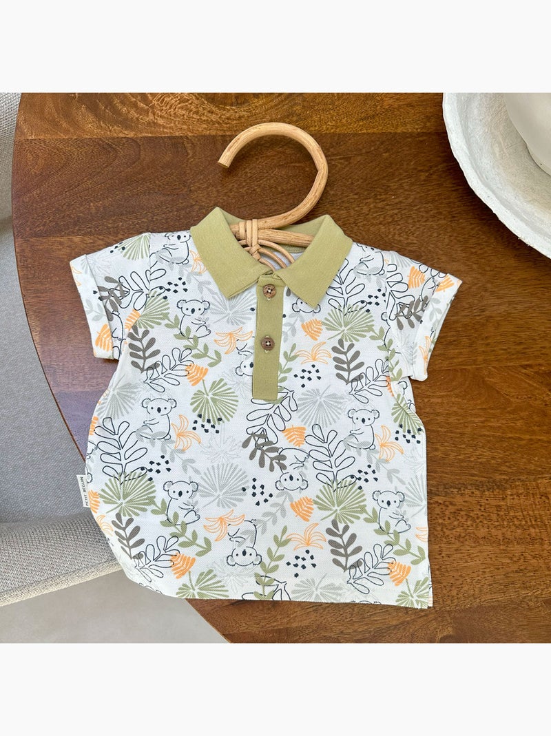 Polo enfant Brisbane Ecru - Kiabi
