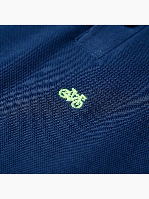 Polo enfant en coton 100% col côtelé imprimé vélo - vidaxl - Kiabi
