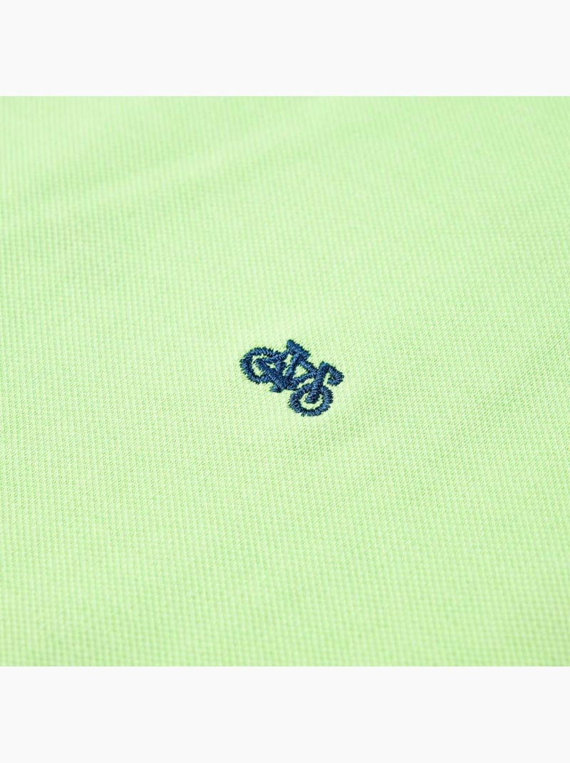 Polo enfant en coton 100% col côtelé imprimé vélo - vidaxl Vert - Kiabi