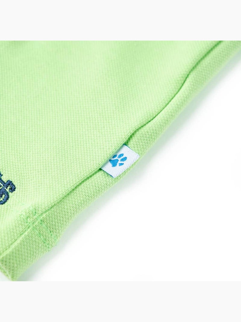 Polo enfant en coton 100% col côtelé imprimé vélo - vidaxl Vert - Kiabi