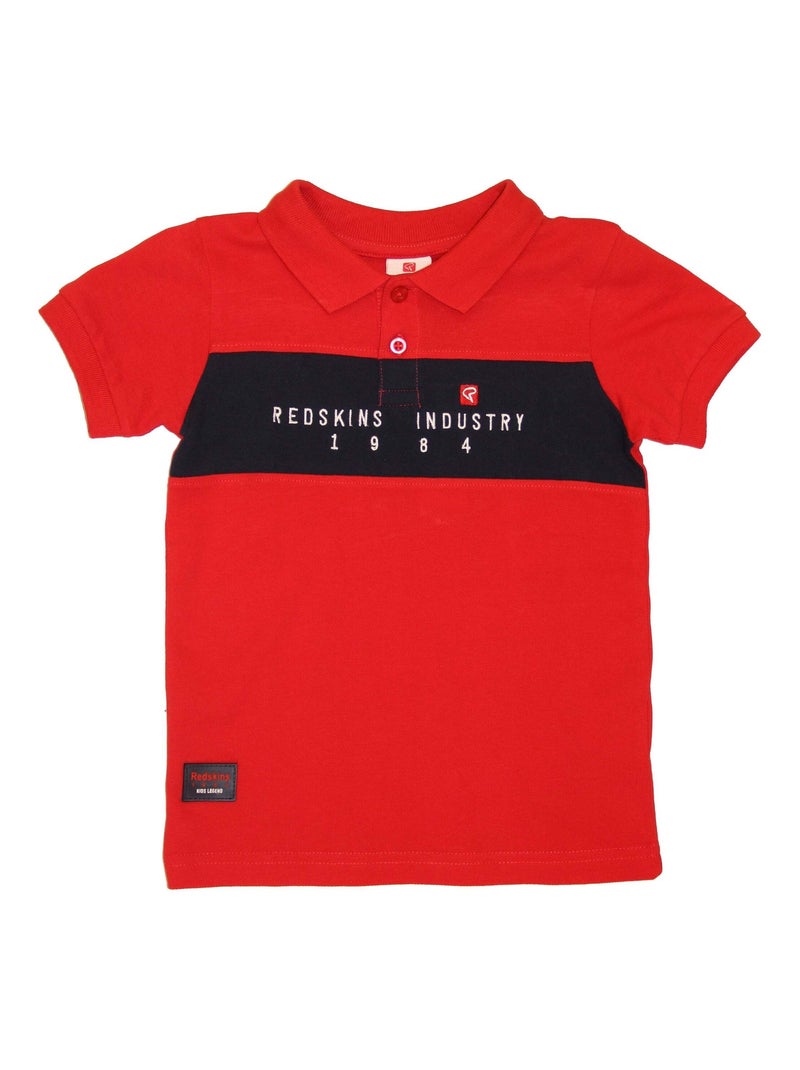 Polo Enfant  Redskins Rouge - Kiabi