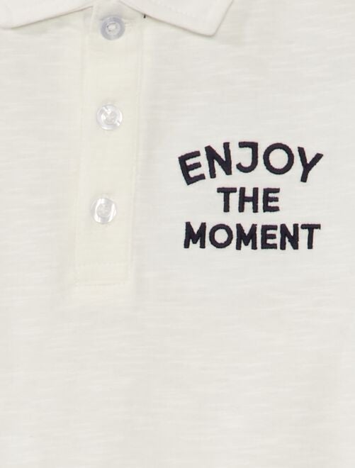 Polo "Enjoy the moment" - Kiabi