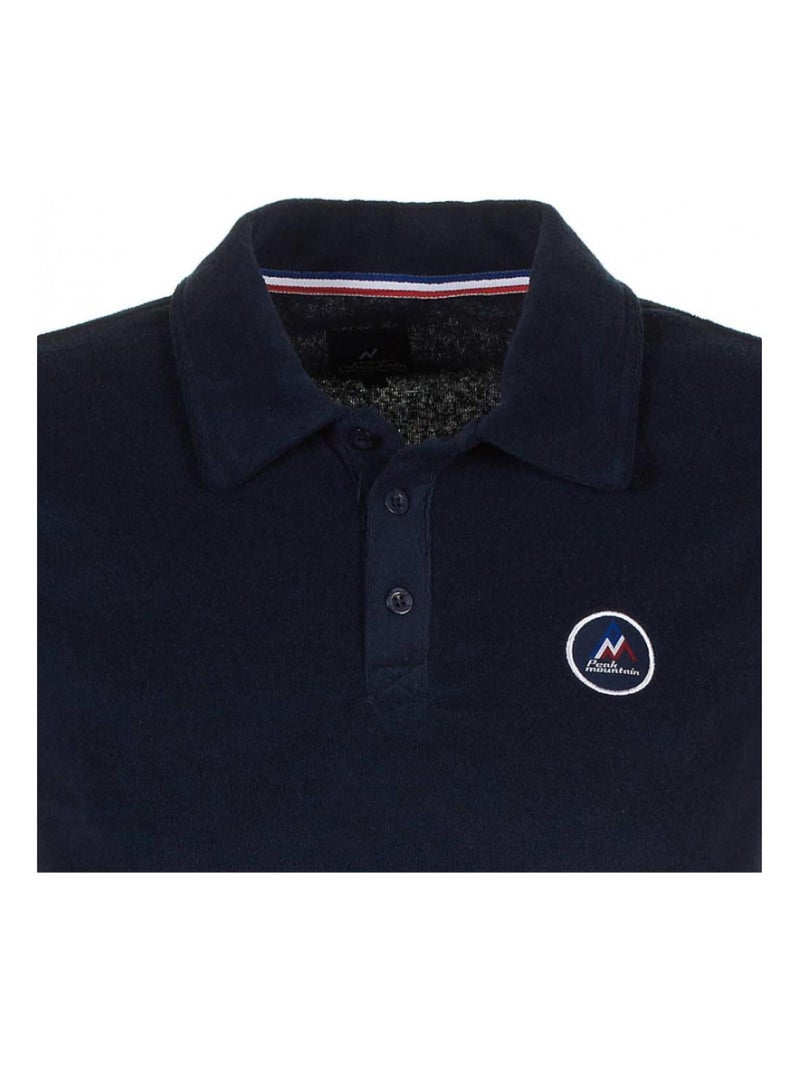 Polo éponge manches courtes   CONGEAK - PEAK MOUNTAIN Bleu marine - Kiabi