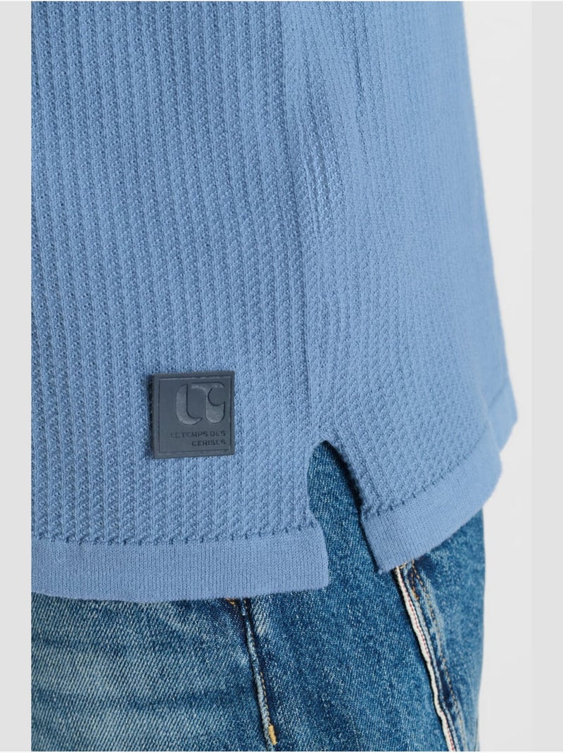 Polo EPRO 'Le Temps Des Cerises' Bleu - Kiabi
