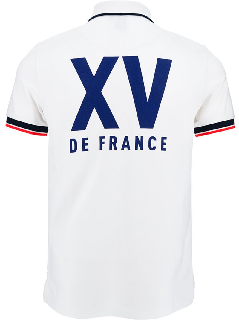 Polo   équipe de France de Rugby – Collection Yannick – Licence officielle FFR Blanc - Kiabi