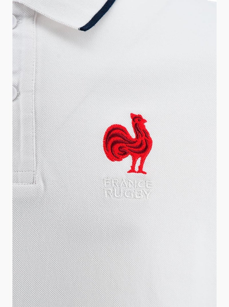 Polo   équipe de France de Rugby – Collection Yannick – Licence officielle FFR Blanc - Kiabi