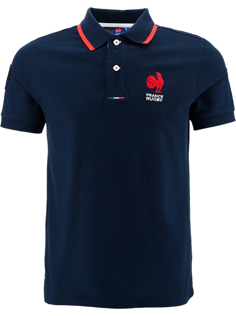 Polo   équipe de France de Rugby – Collection Yannick – Licence officielle FFR Bleu - Kiabi