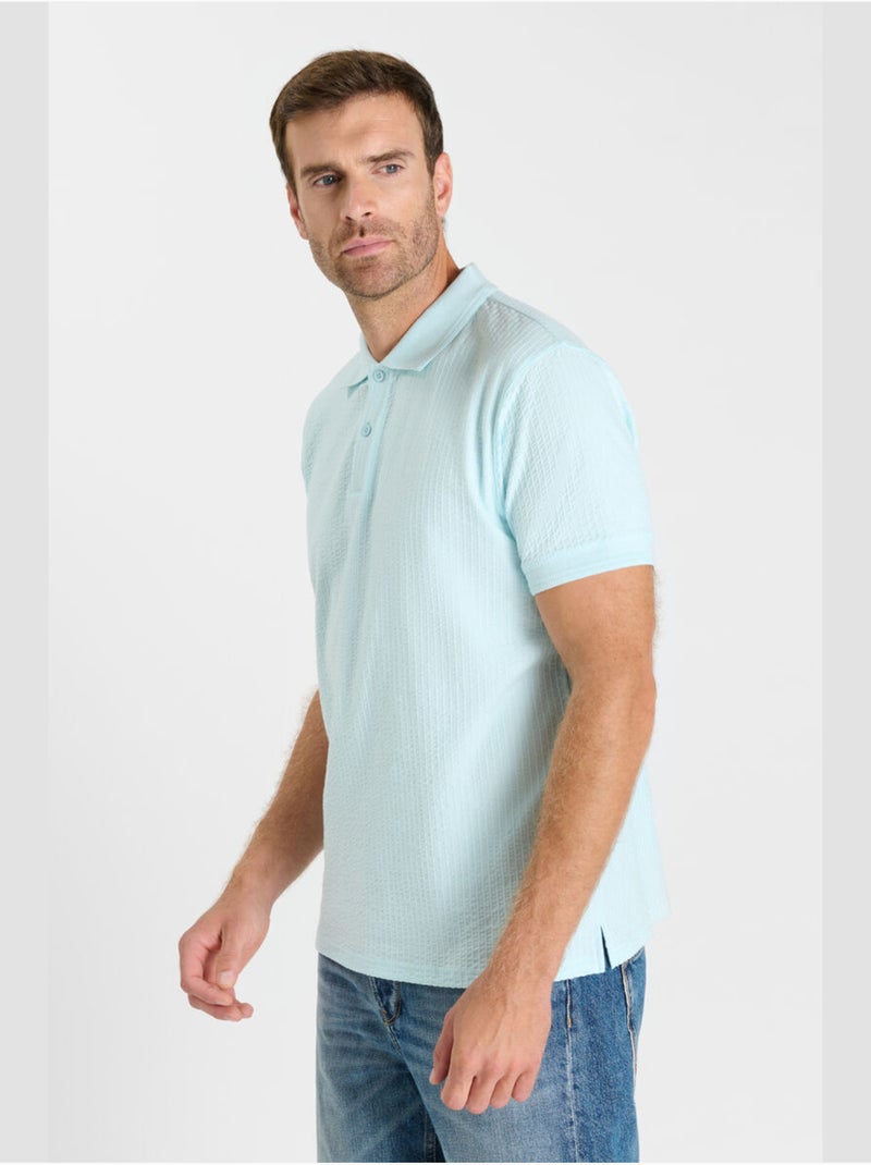 Polo ERAVO 'Le Temps Des Cerises' Bleu - Kiabi