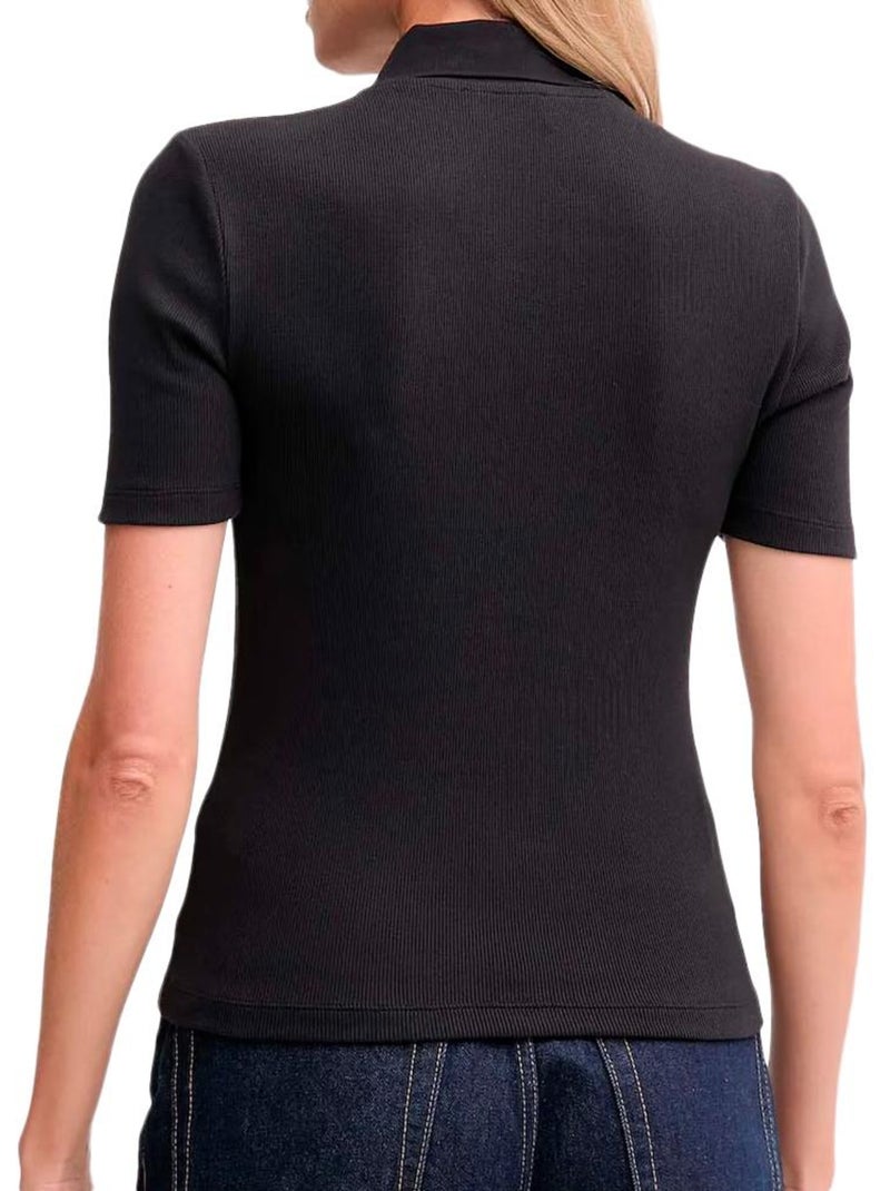 Polo femme calvin klein jeans Noir - Kiabi