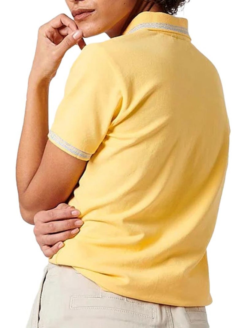 Polo femme kaporal Jaune - Kiabi