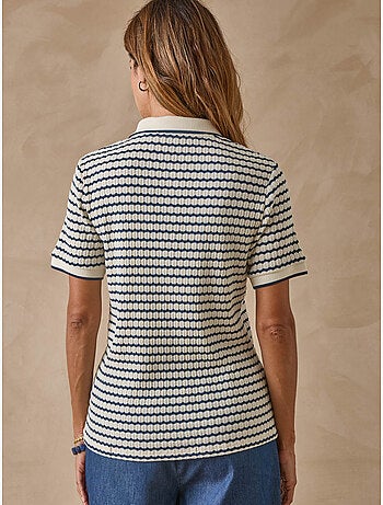 Polo femme maille fantaisie - DAXON