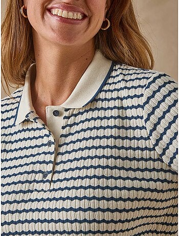 Polo femme maille fantaisie - DAXON