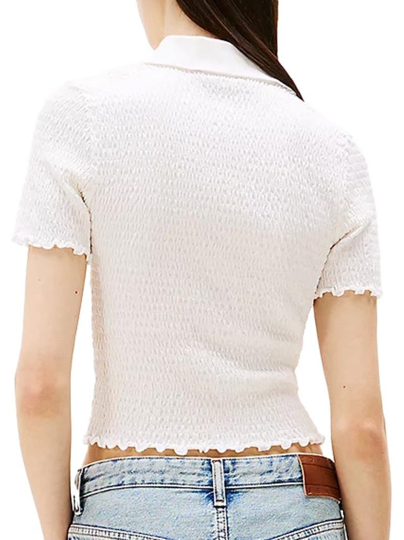 Polo femme tommy hilfiger Blanc - Kiabi