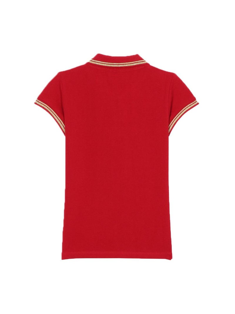 Polo Fille Kaporal Rouge - Kiabi