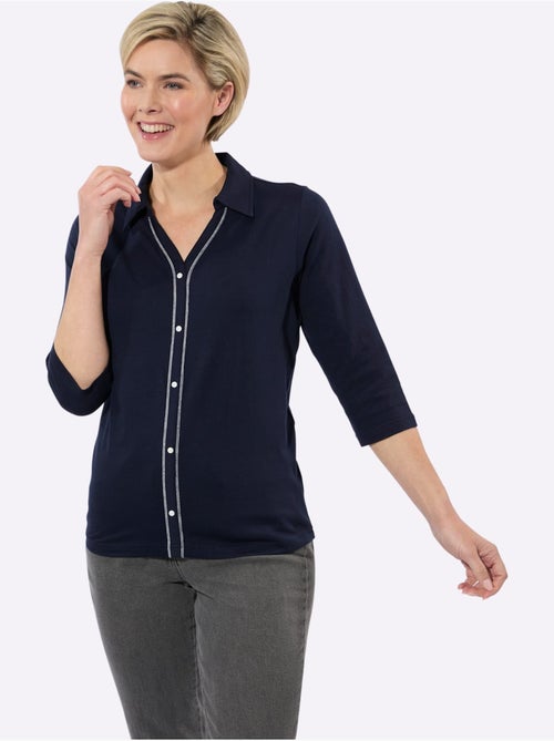 Polo Finitions Contrastées - Taille Standard - Witt - Kiabi Polo Finitions Contrastées - Taille Standard - Witt - Kiabi