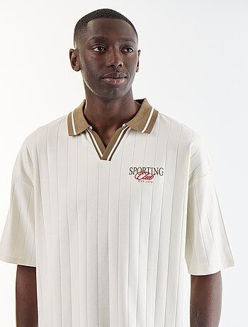 Polo forme confort fit à manches courtes