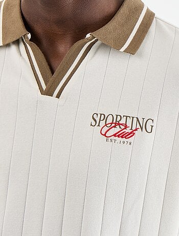 Polo forme confort fit à manches courtes