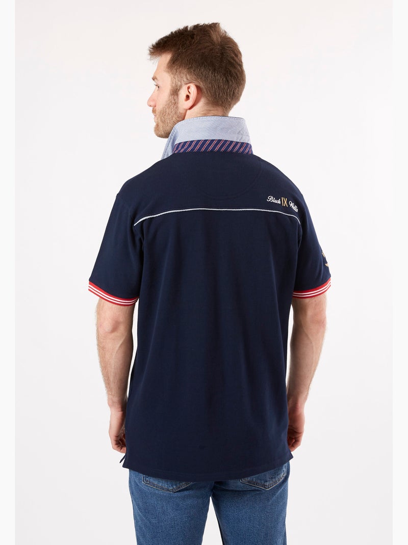 POLO FRENCH CASUAL Bleu marine - Kiabi