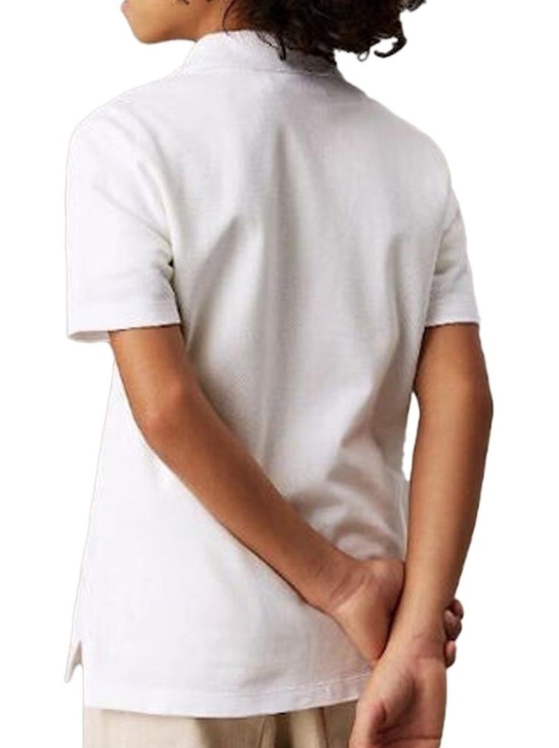 Polo garçon calvin klein jeans Blanc - Kiabi