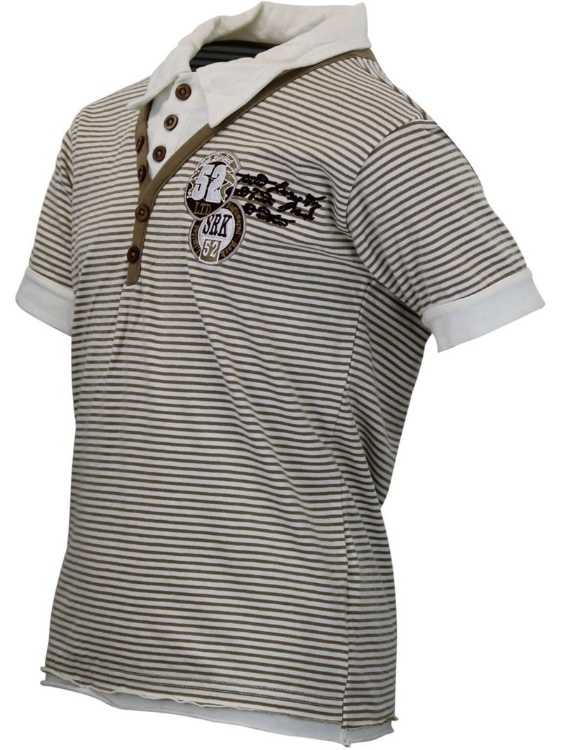 Polo garçon ECAP - SRK Beige - Kiabi