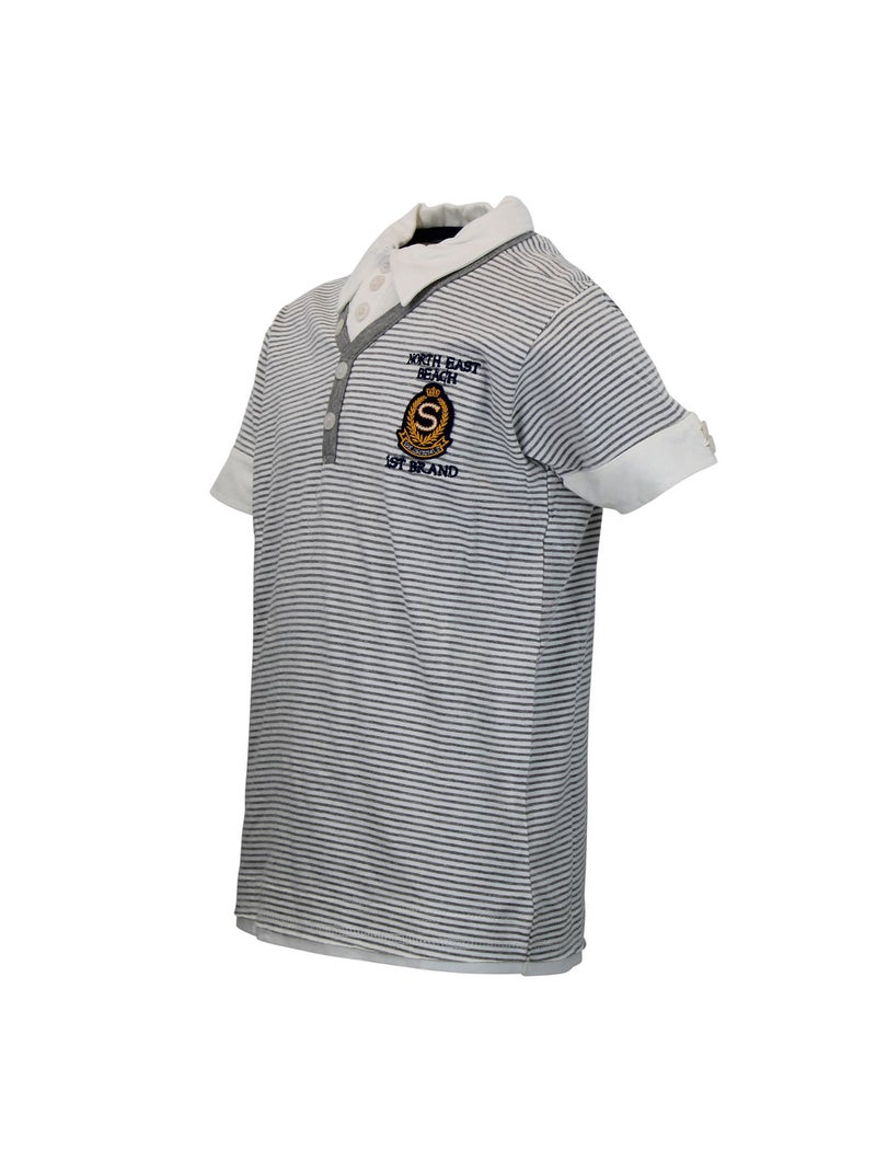 Polo garçon ECAPIX - SRK Gris - Kiabi