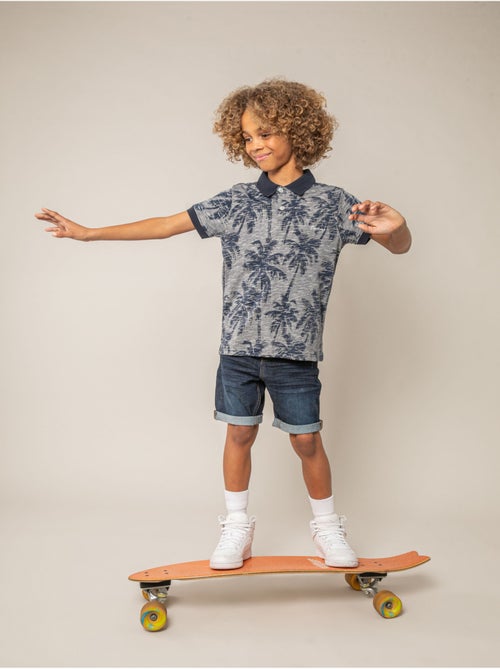 Polo garçon en 100% jersey coton 'Deeluxe' - Kiabi