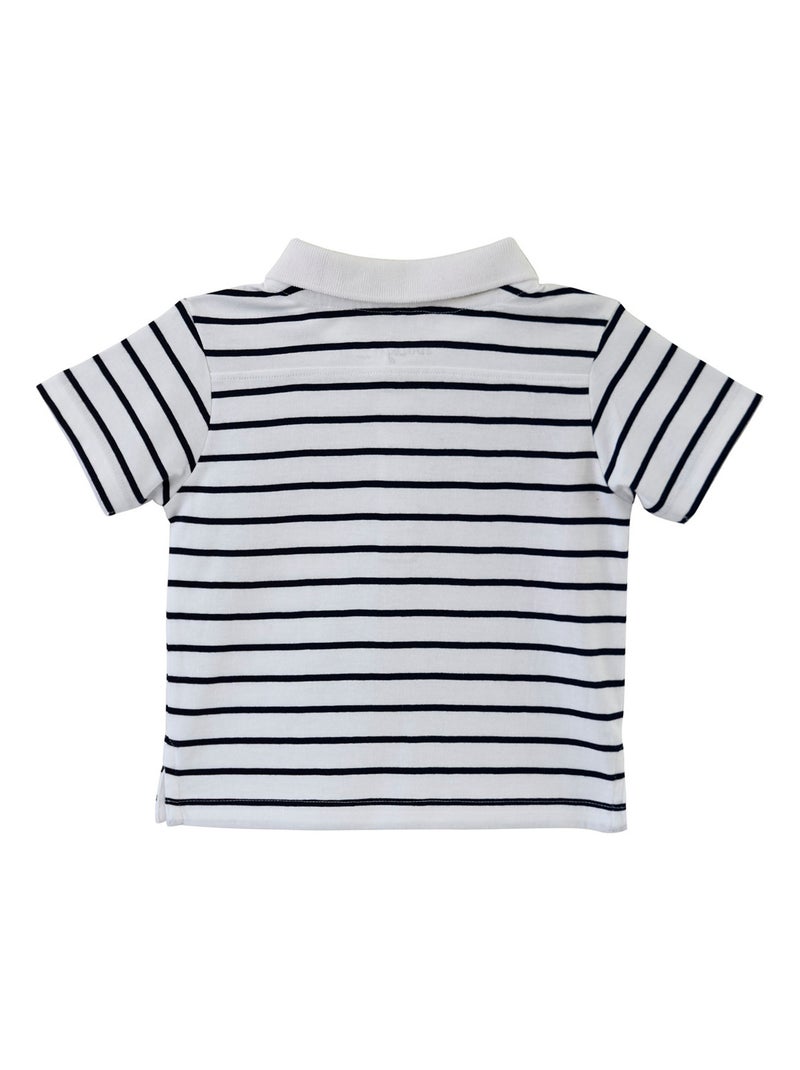 POLO GARCON JERSEY 2/8 ANS AUDRAN Blanc - Kiabi