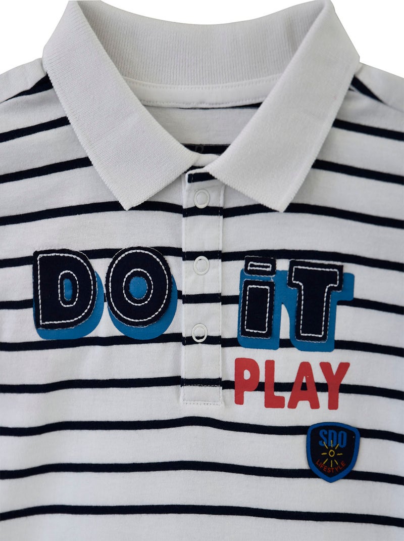 POLO GARCON JERSEY 2/8 ANS AUDRAN Blanc - Kiabi