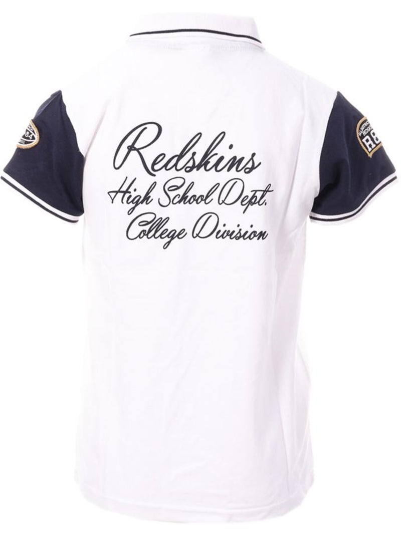 Polo Garçon Redskins Blanc - Kiabi